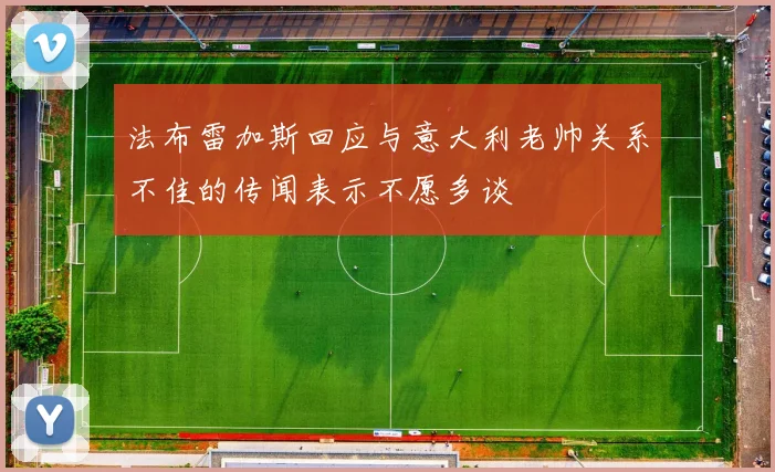 法布雷加斯回应与意大利老帅关系不佳的传闻表示不愿多谈